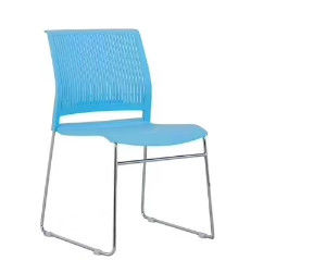 플라스틱 의자 12mm 두꺼운 강철 사무용 가구 쌓을수 있는 사무실 현대 의자