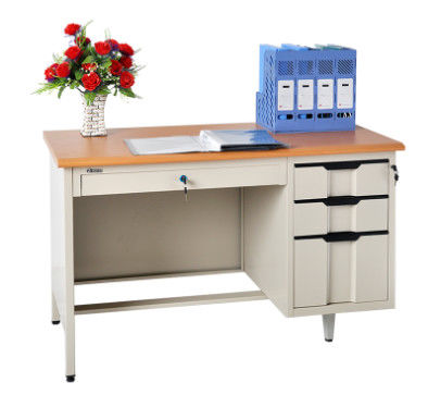서랍 교사 스틸 컴퓨터 테이블과 H780 사무실 금속 열람 테이블