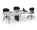 튼튼한 현대 강철 사무용 가구 단순한 설계 회의실 책상