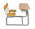튼튼한 강철 학교 가구 금속 구조에 의하여 결합되는 두 배 학생 책상 및 의자