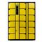 노란 까만 각자에 의하여 디지털 방식으로 암호로 고쳐 쓰는 안전한 로커, 사무실을 위한 18개의 휴대전화 로커