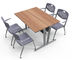 대학 교실 강철 학교 가구 대학 책상 및 의자 성숙한 학문 테이블 의자 똑똑한 교실 가구